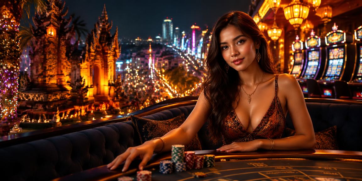 Suasana malam pasar Vietnam dengan cahaya neon sebagai latar pendaftaran akun koinbet