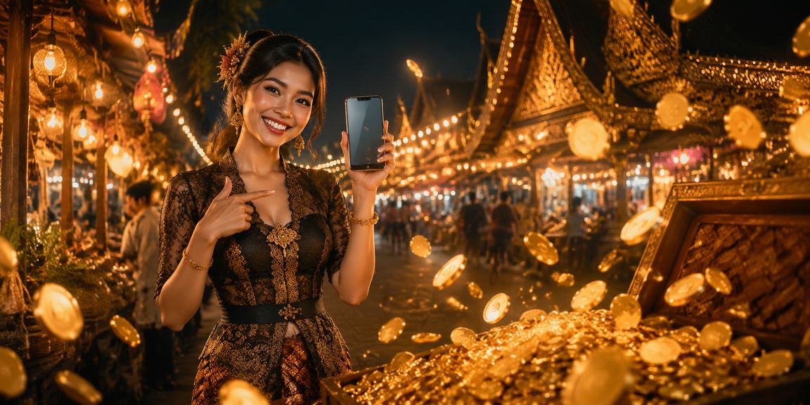 Perempuan Vietnam memainkan casino mobile di ponsel dengan ekspresi gembira